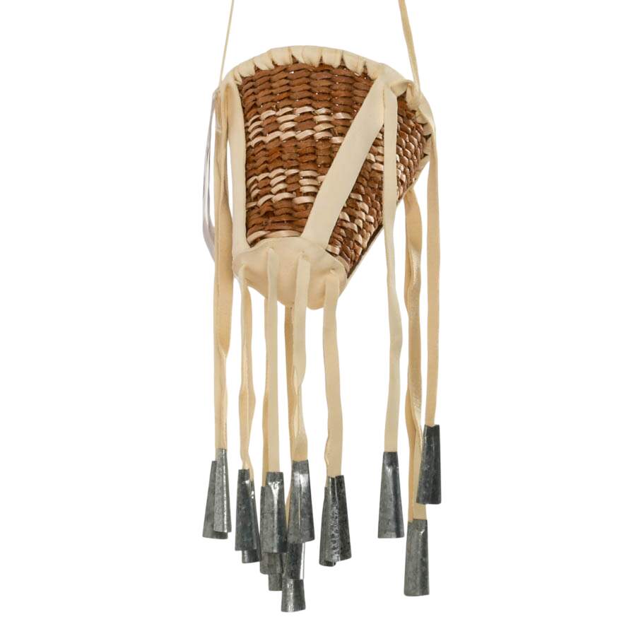Handmade Apache Burden Basket by Billy Jean King-5