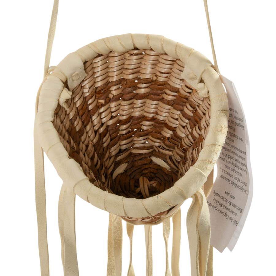 Handmade Apache Burden Basket by Billy Jean King-2