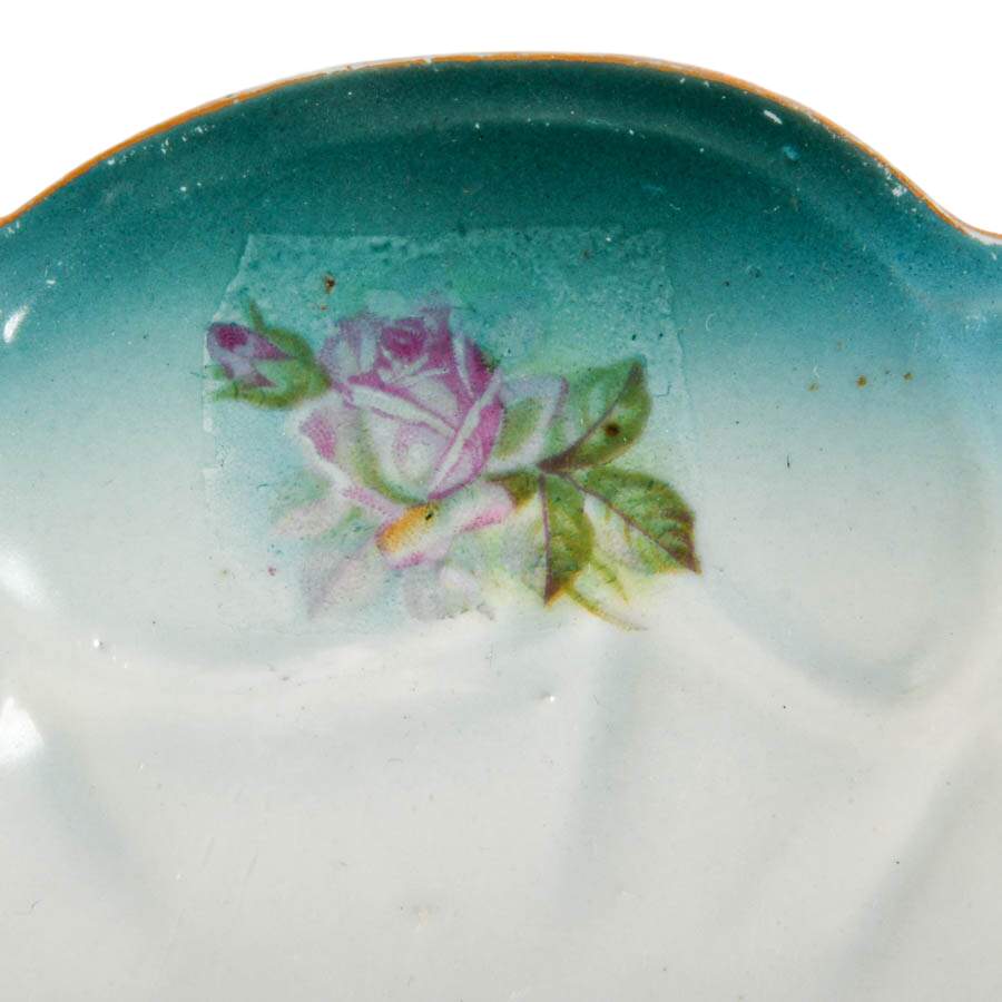 Antique Bavarian Leaf Dish-4