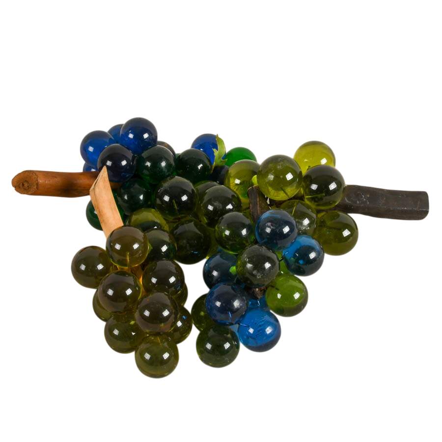 Vintage Decorative Acrylic Grape Clusters in Basket-4