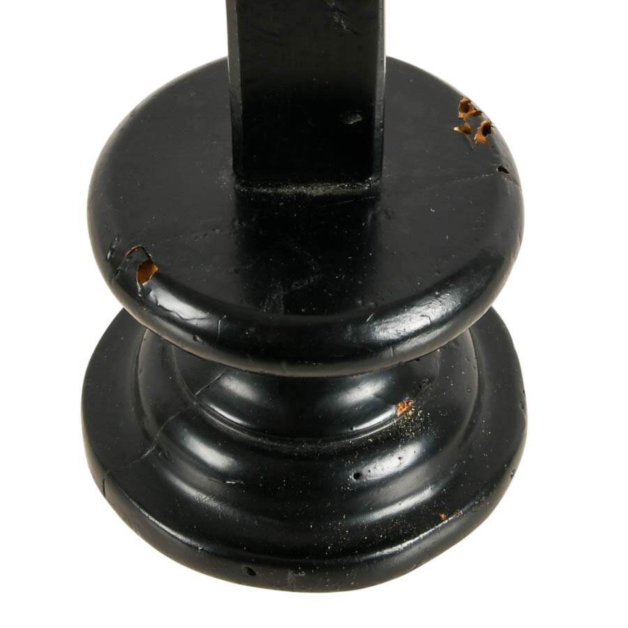 Antique Black Forest Carved Wood Standing Altar Cross-5