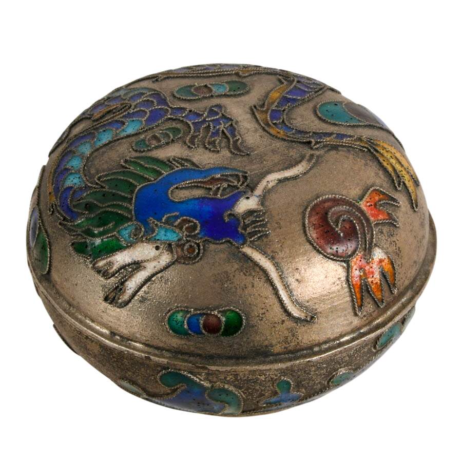 Three-Piece Asian Export Dragon Gift Set-7