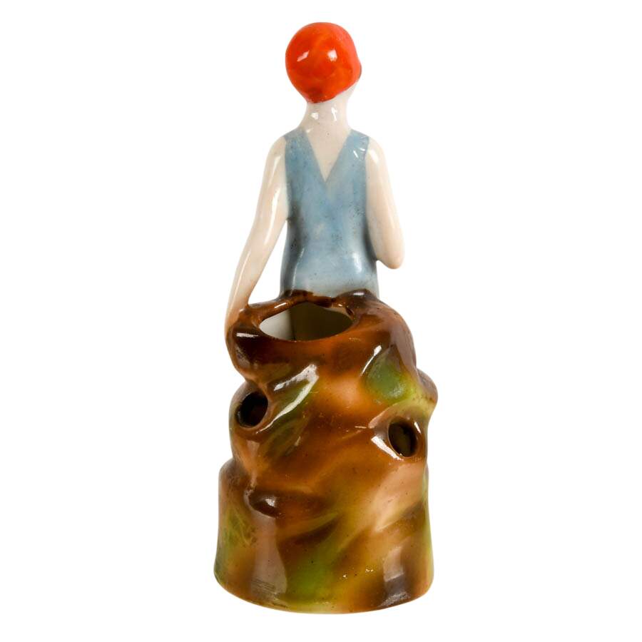 Art Deco Bathing Beauty Hat Pin Holder-3