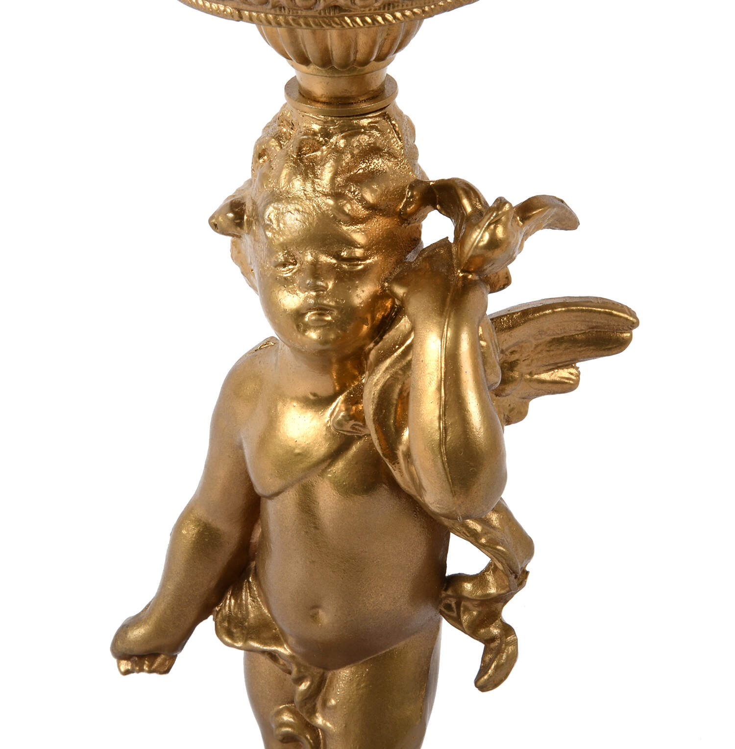 Antique Miller Company Ornate Cherub Banquet Lamp-3