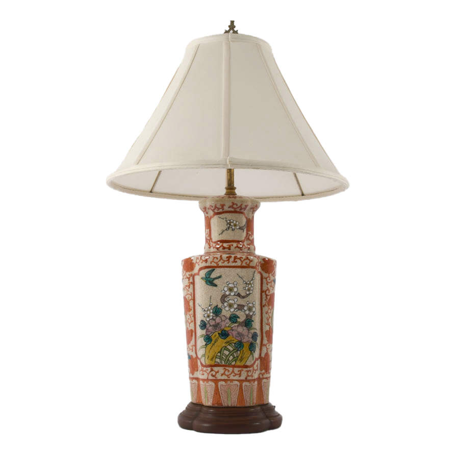Chinoiserie Porcelain Table Lamp-2