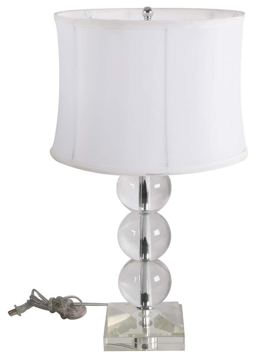 Mid-Century Stacked Acrylic Spheres Table Lamp-1