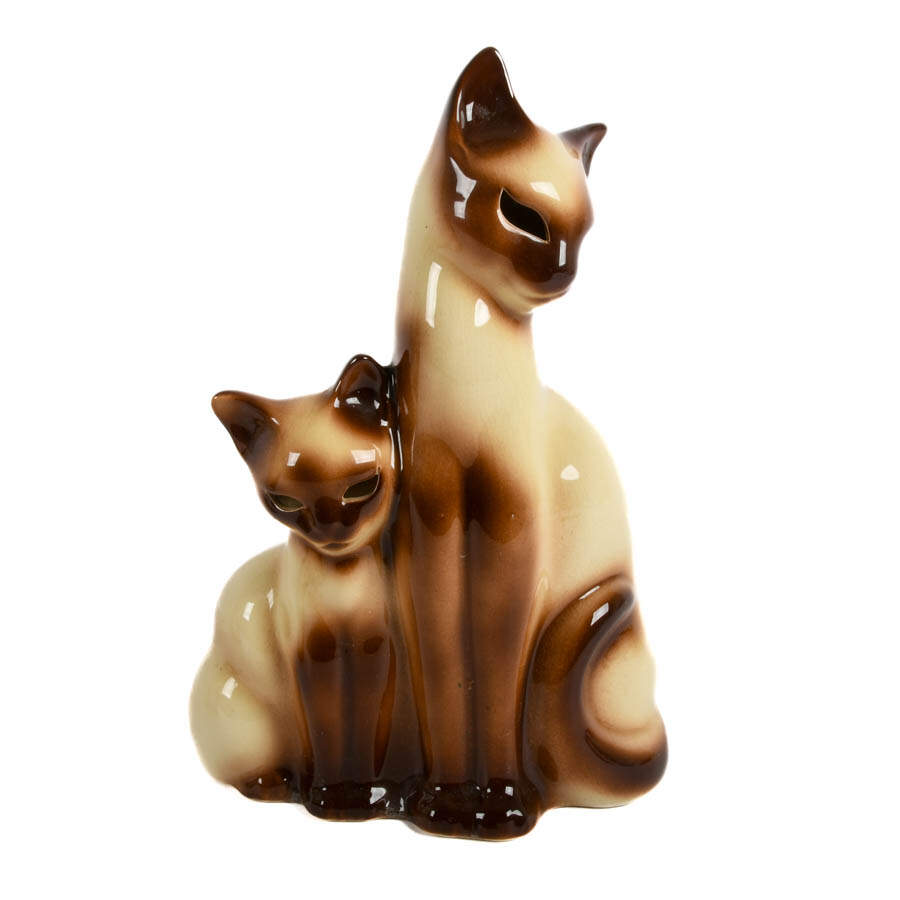 Pair of Mid-Century Modern Kron Siamese Kitten TV Lamps-4