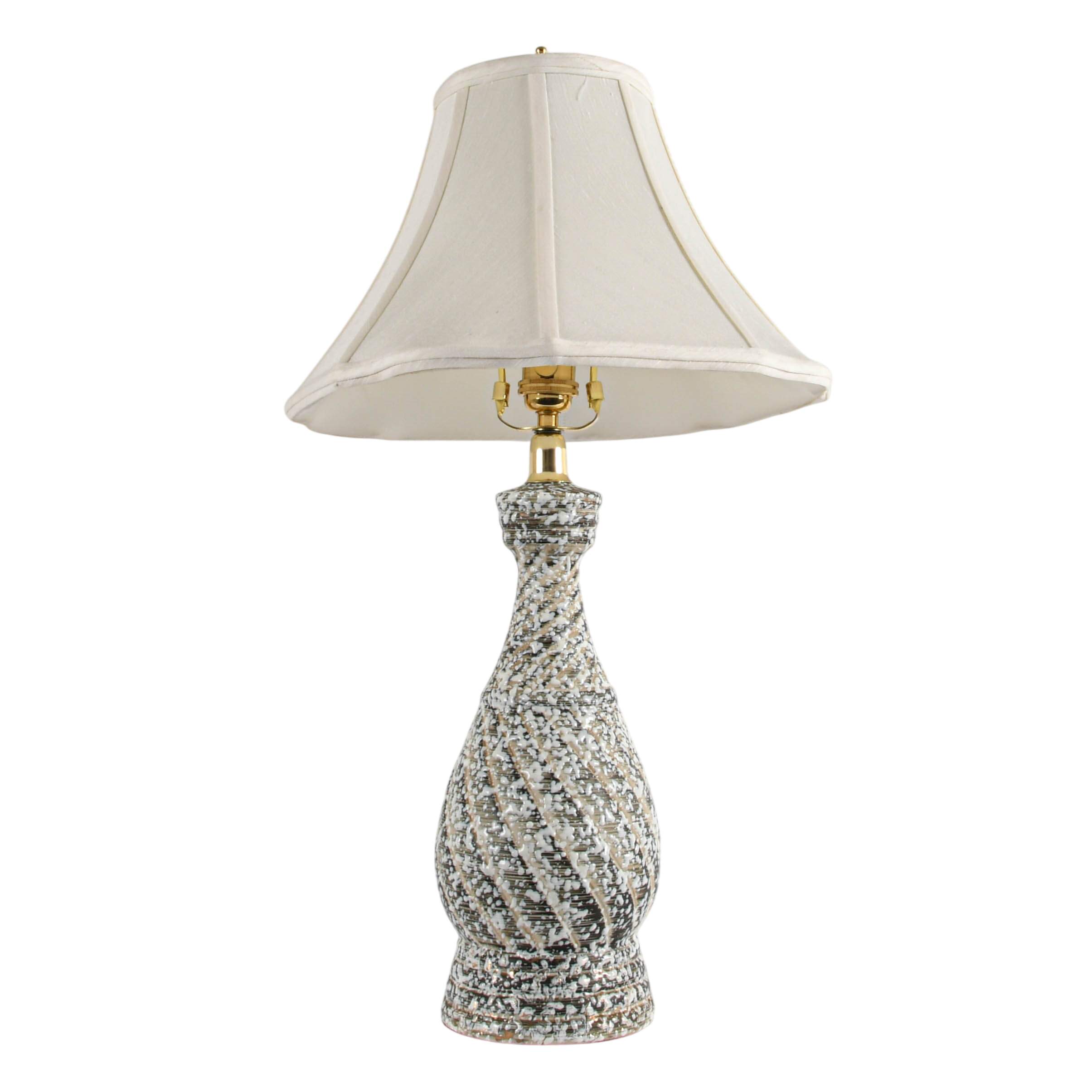 Mid-Century Modern Spatterware Table Lamp-2