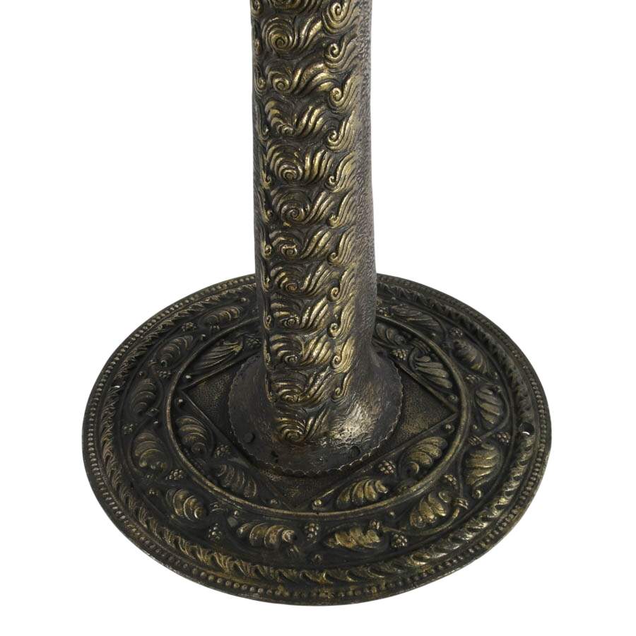 Ornate Cast Iron Figural Hand Form Wall Sconce-6