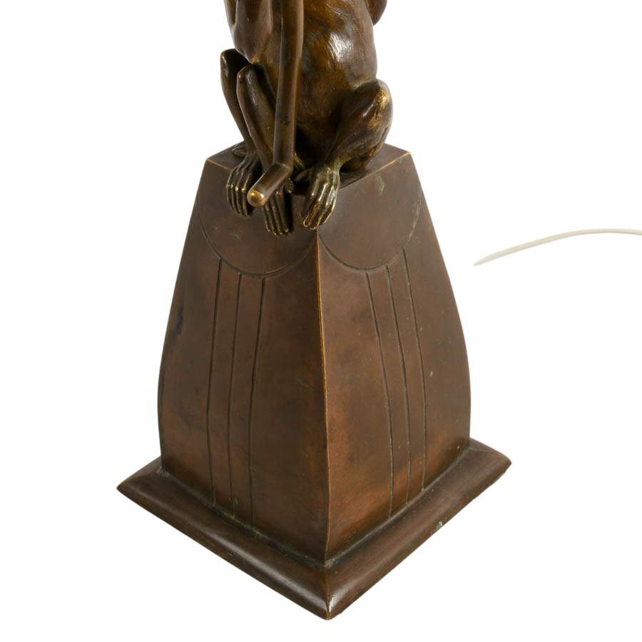Bronzed Monkey Themed Table Lamp-6