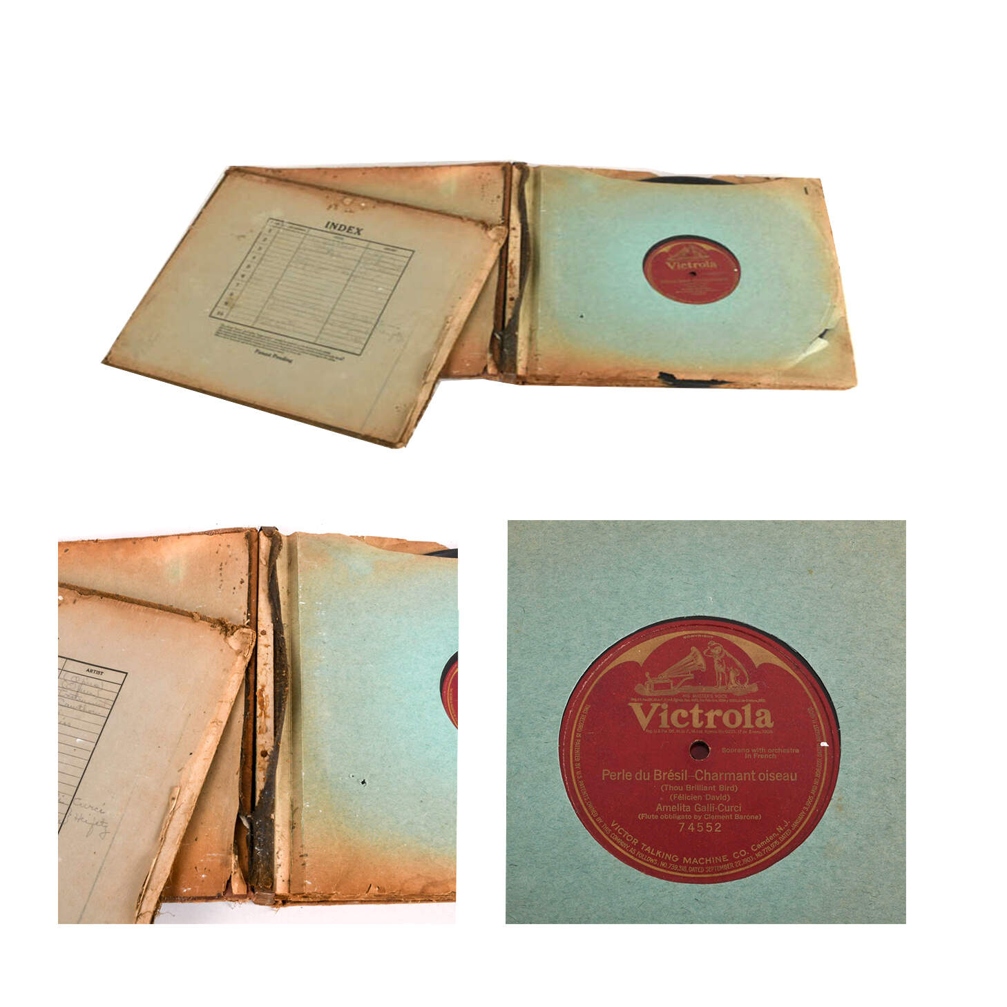 Antique Twelve-Piece Collection of 12 Inch Phonograph Records-3