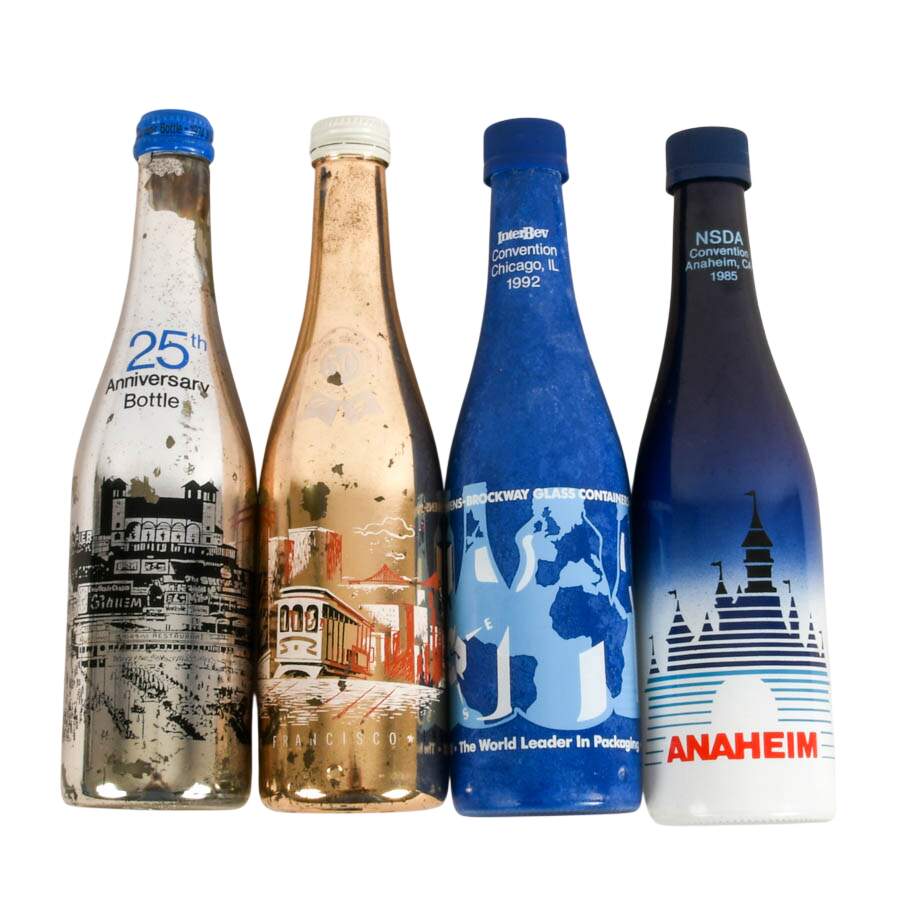 Set of Four American City NSDA Convention Commemorative Bottles-1