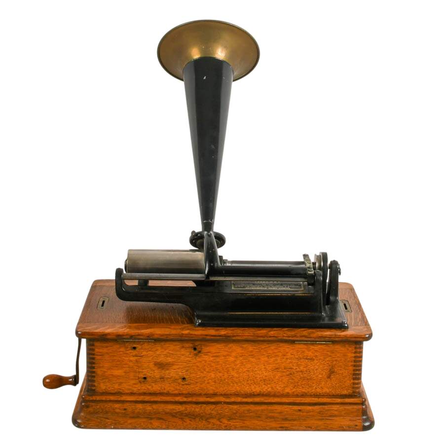 Antique Edison Cylinder Phonograph-4