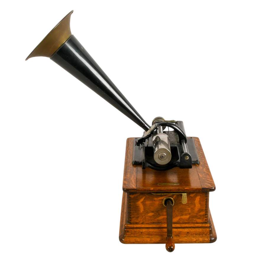 Antique Edison Cylinder Phonograph-3