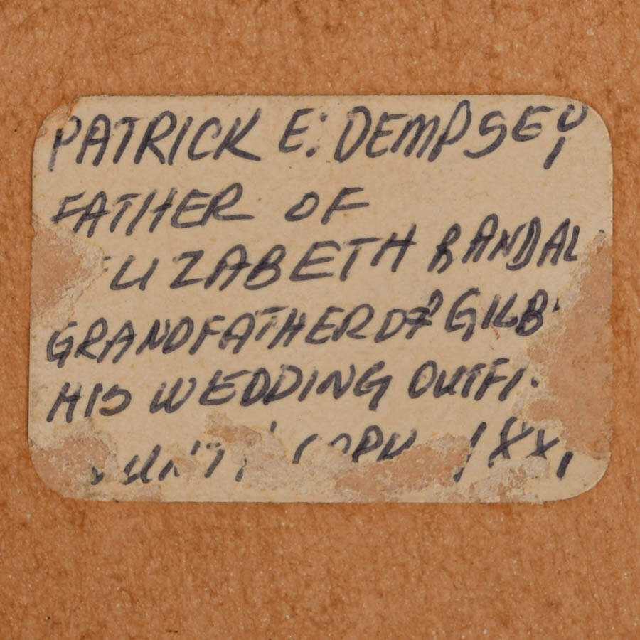 Pair of Hand-Painted Tintype Patrick and Julia Dempsey on their Wedding Day-3