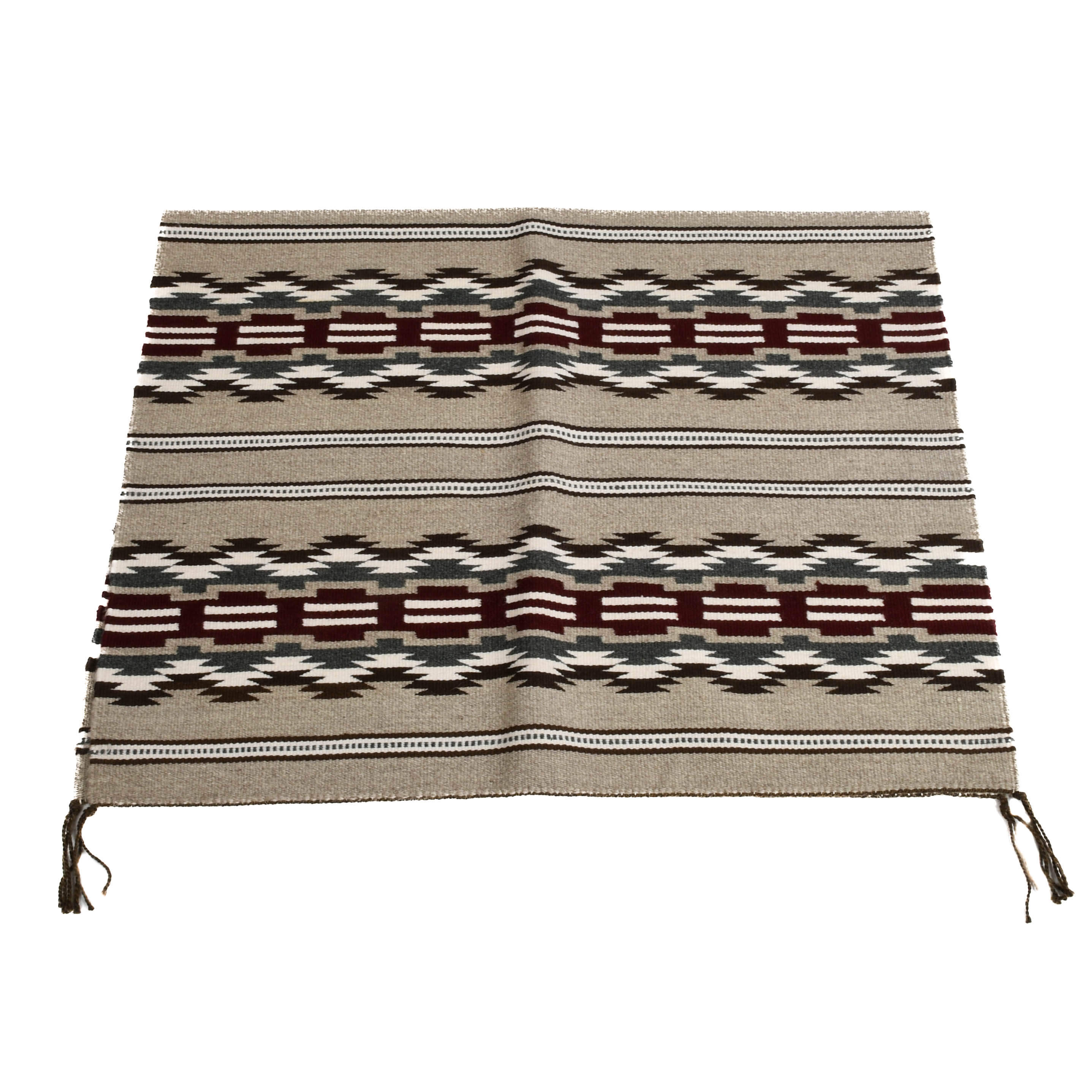 New Mexican Hand-Woven Navajo Wool Rug-2