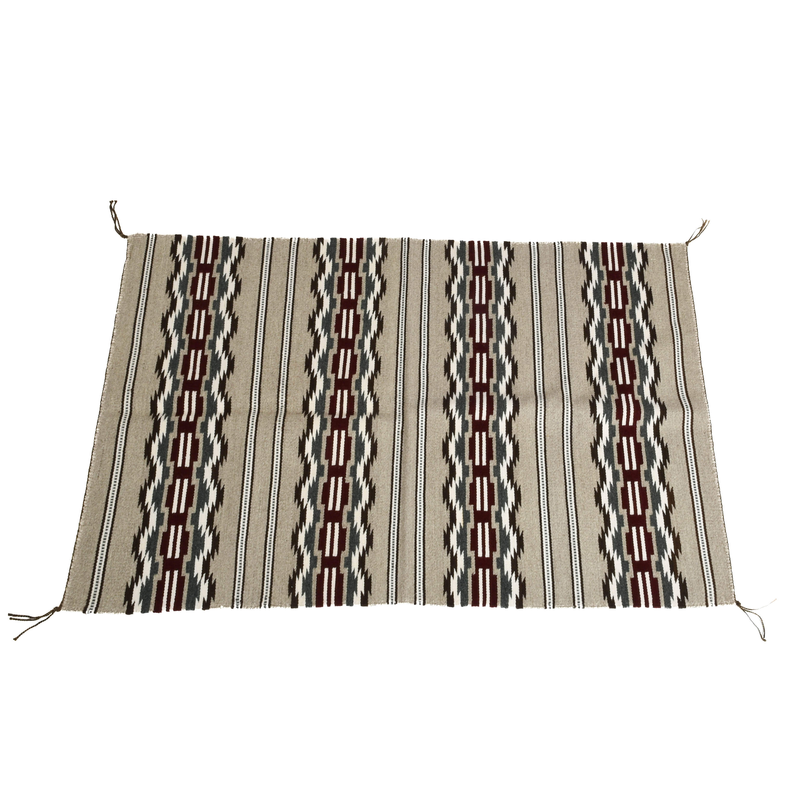 New Mexican Hand-Woven Navajo Wool Rug-1