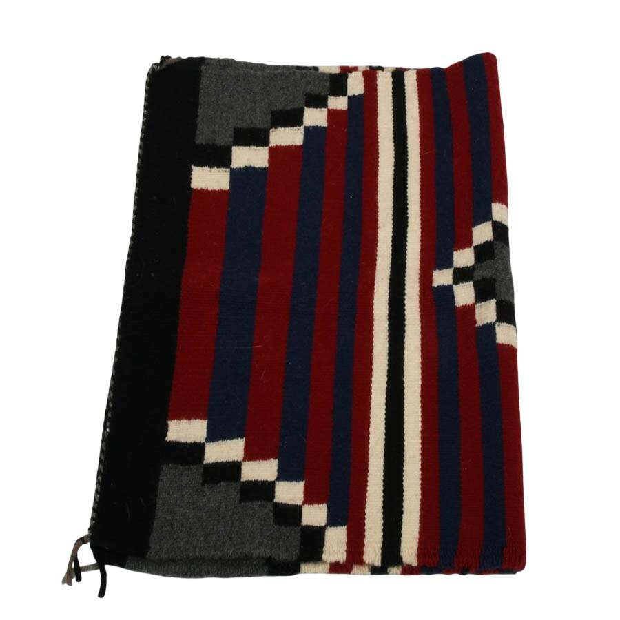 Handwoven by Bernice Cap Wool Third Phase Chief Navajo Rug-2