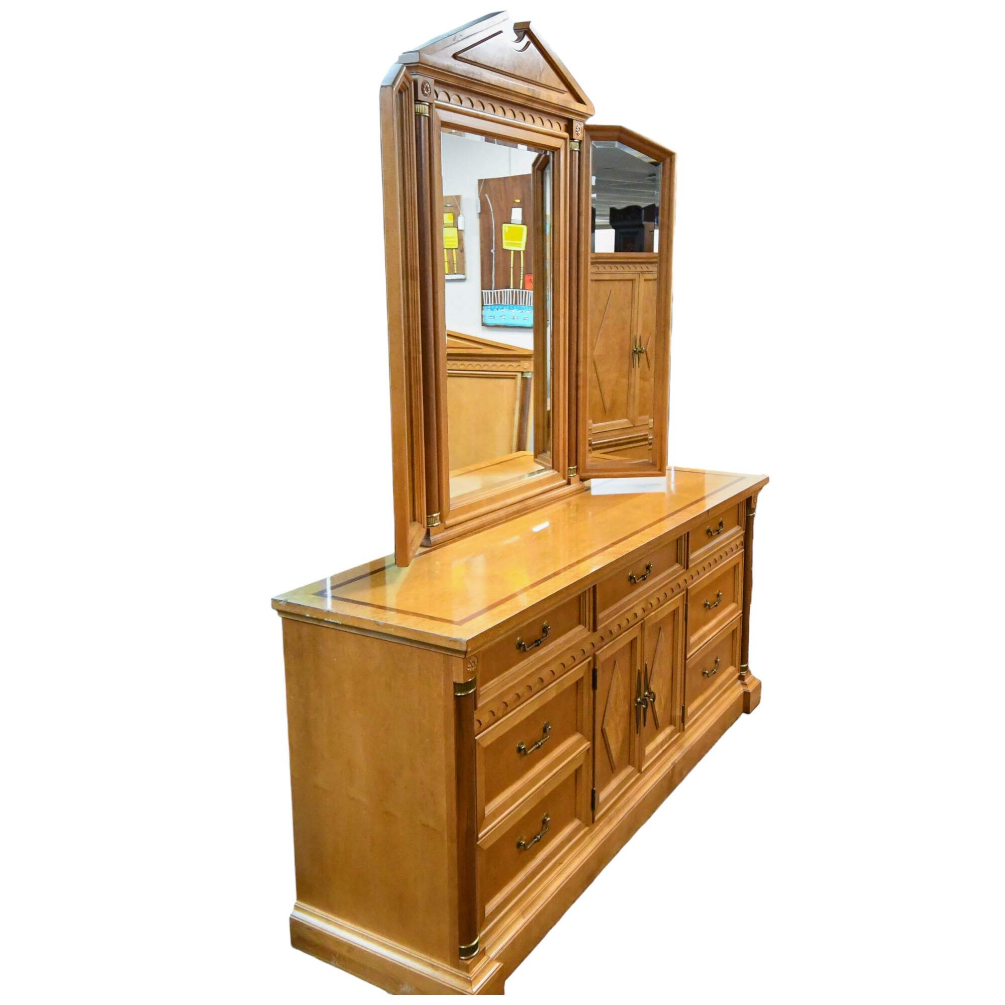 Vintage Stanley Furniture Art Deco Style 6-Piece Bedroom Set-10