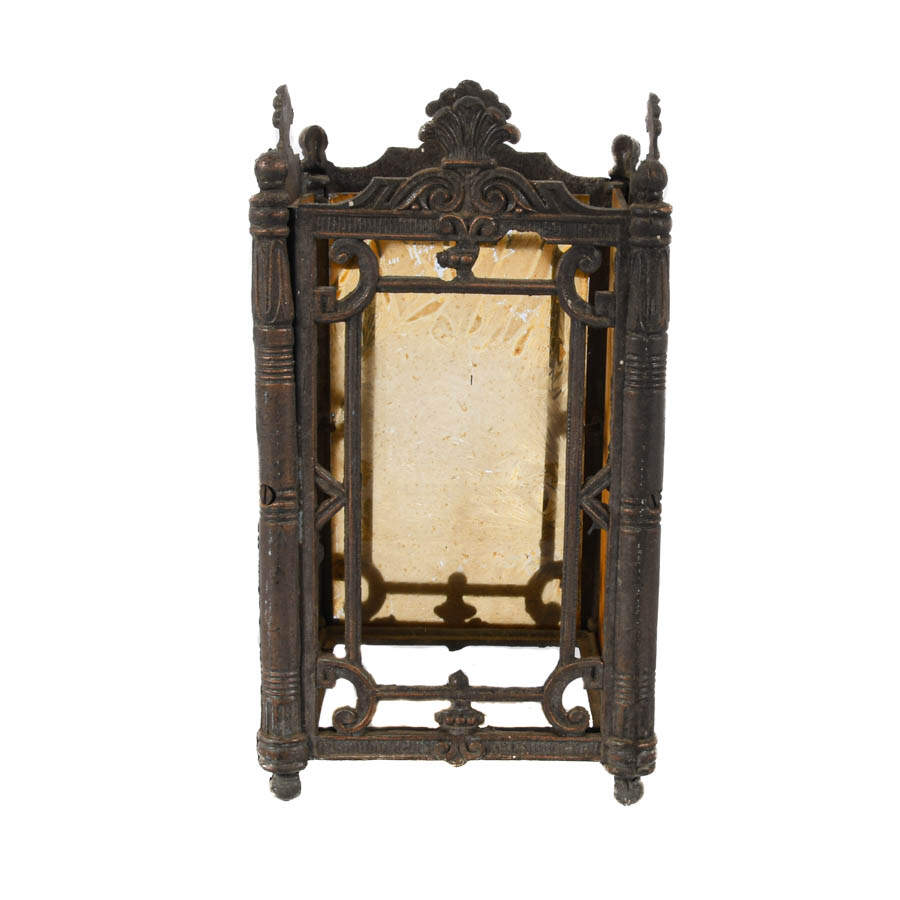 Pair of Four Panel Gothic-Style Hanging Light Cover-4