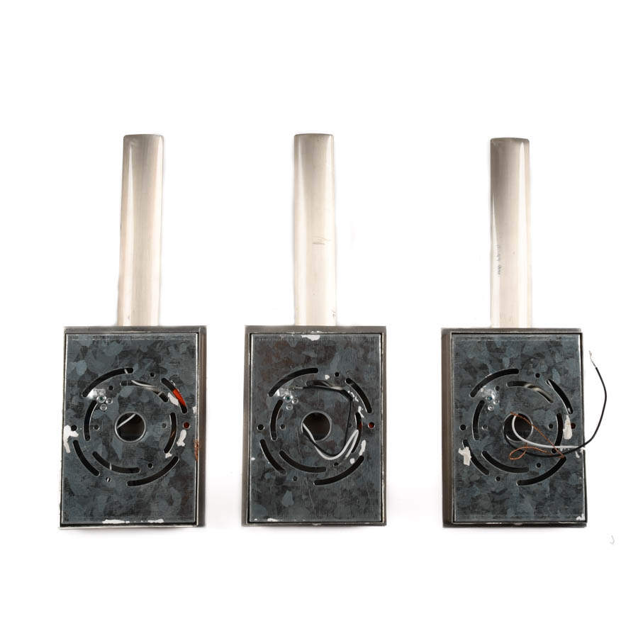 Grouping of Three George Kovacs-Style Tube Wall Sconces-4