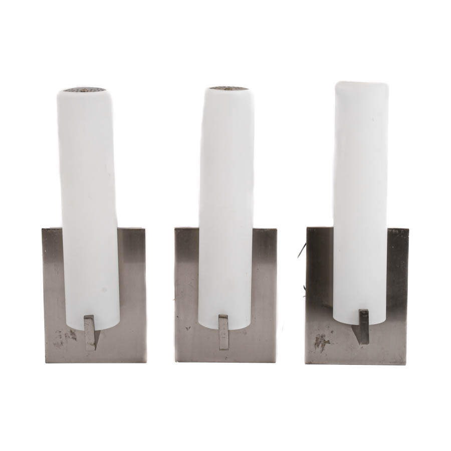 Grouping of Three George Kovacs-Style Tube Wall Sconces-2