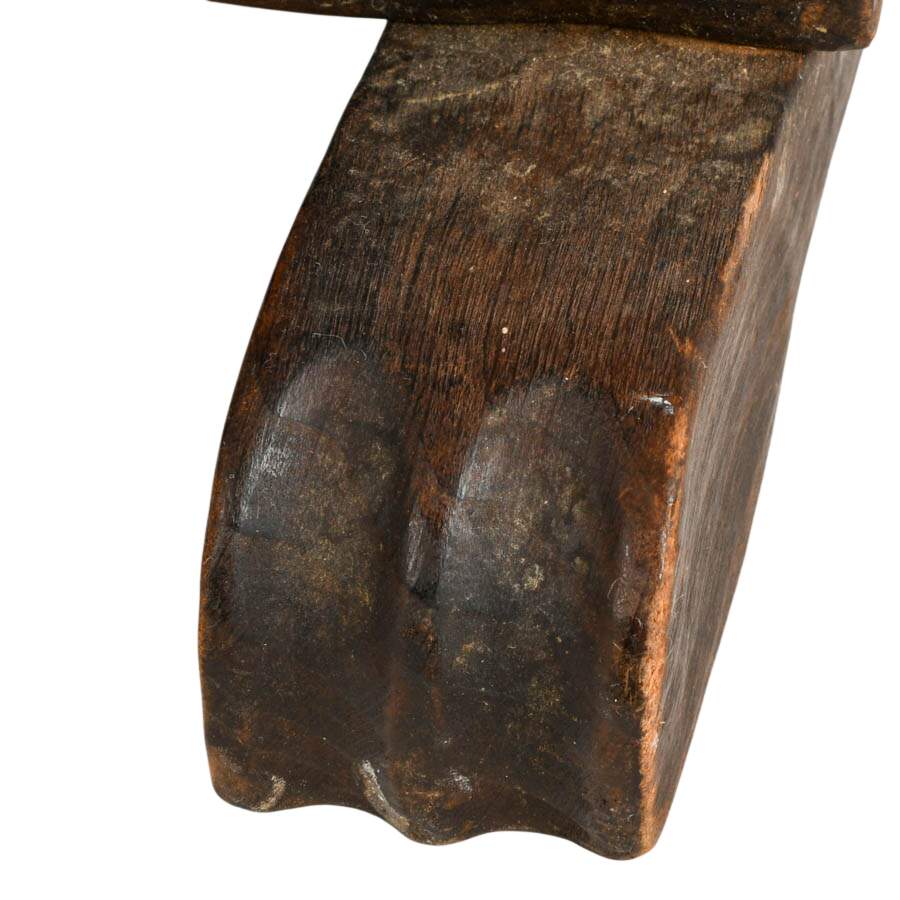 Antique Black Forest Wood Magazine Stand-4