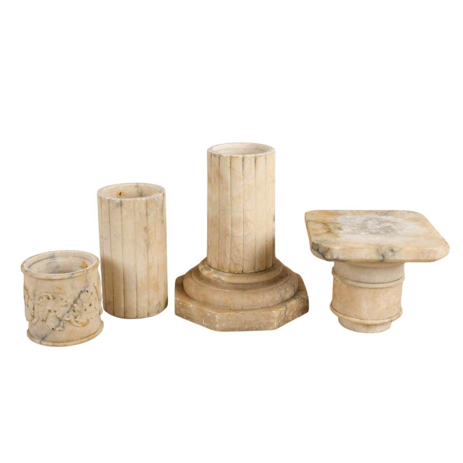 Antique Grand Tour Italian Alabaster Column-11