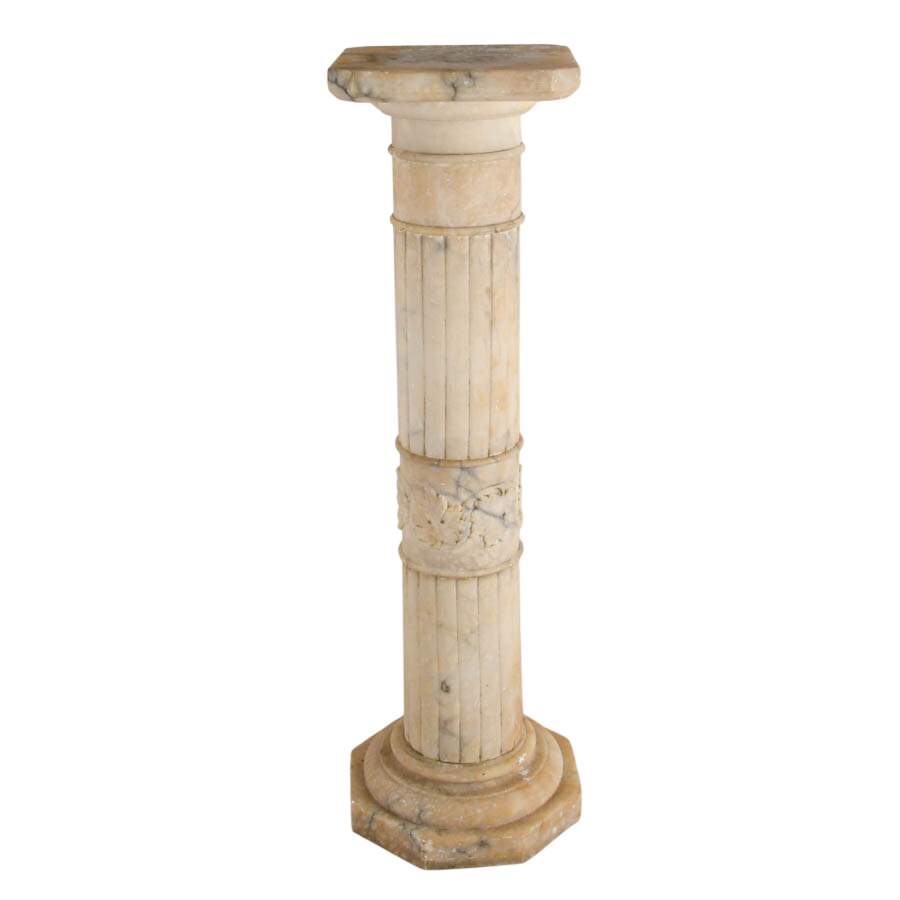 Antique Grand Tour Italian Alabaster Column-3