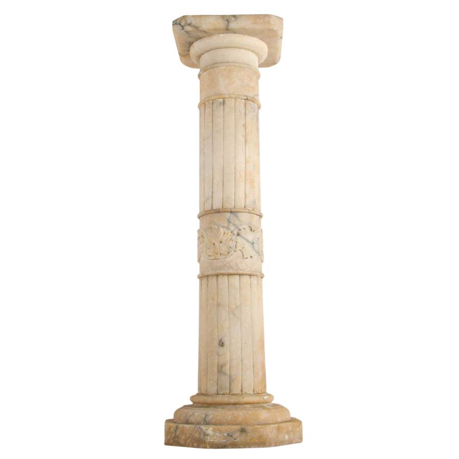 Antique Grand Tour Italian Alabaster Column-2