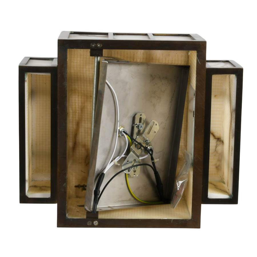 Brass and Alabaster Wall Fixture-4