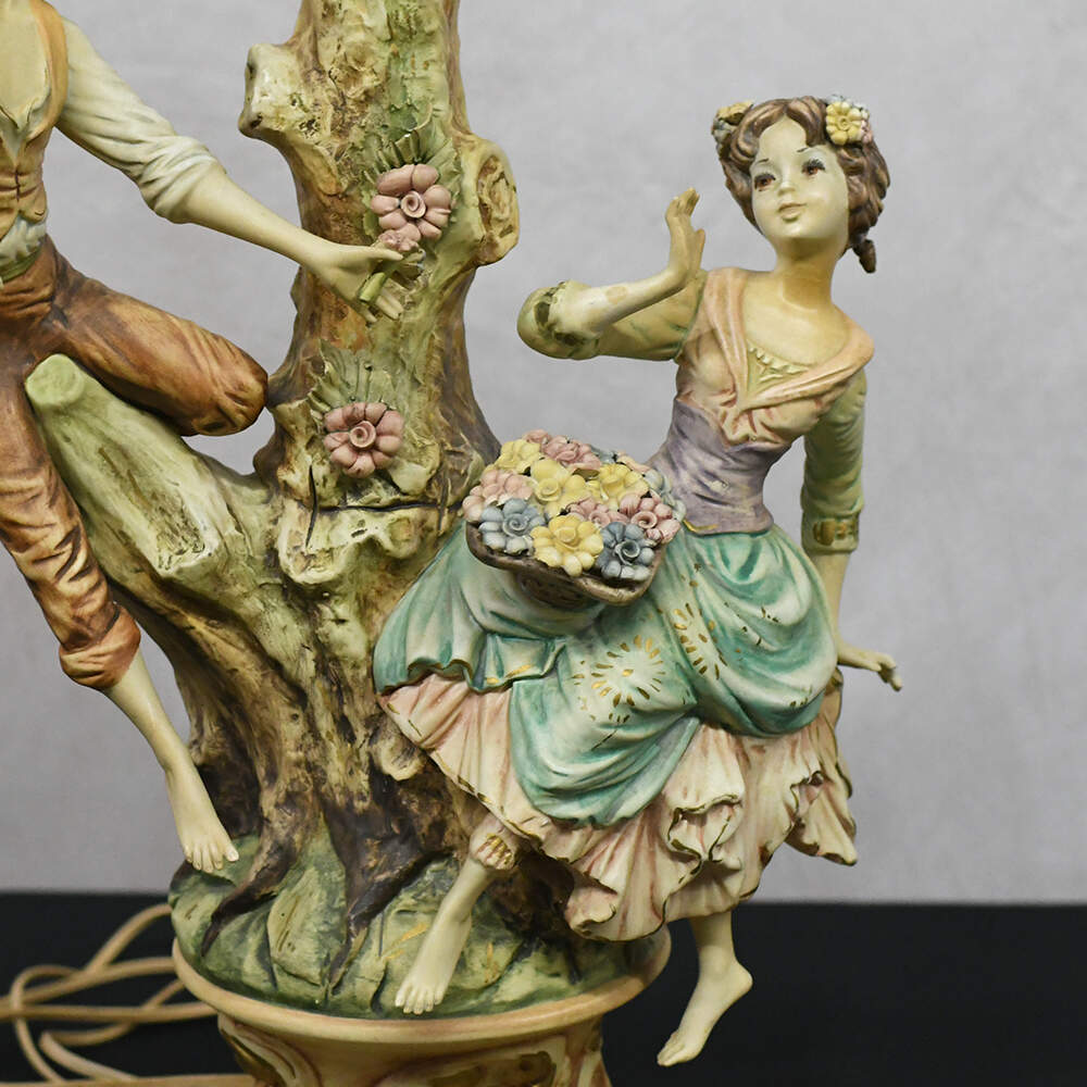 Capodimonte-Style Italian Porcelain Table Lamp-7