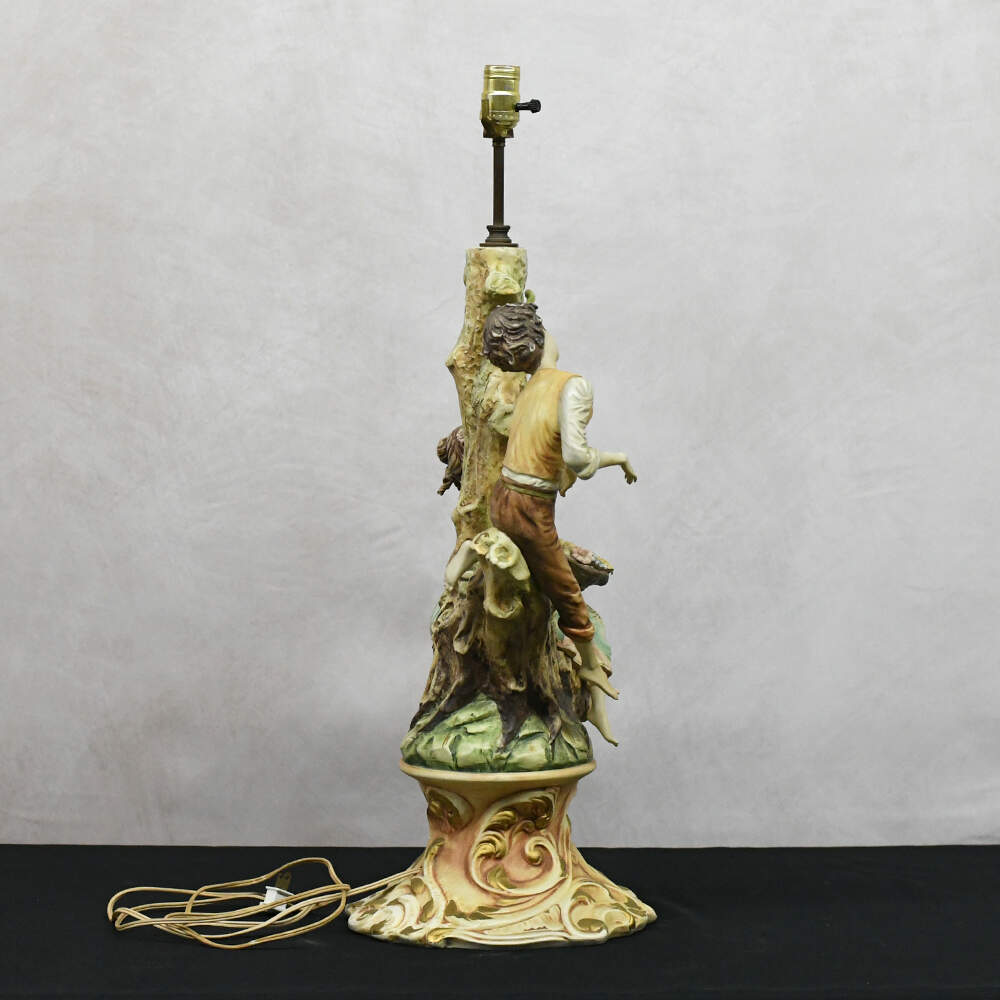 Capodimonte-Style Italian Porcelain Table Lamp-5