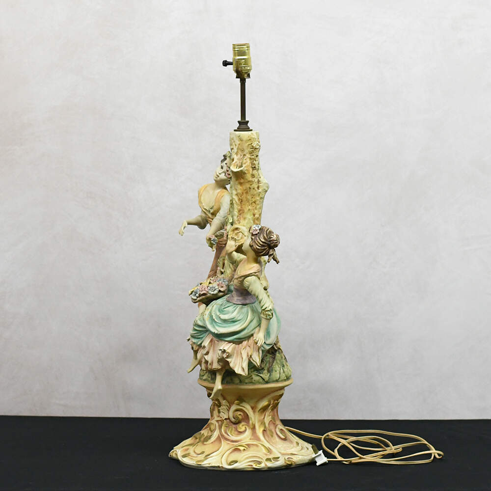 Capodimonte-Style Italian Porcelain Table Lamp-3