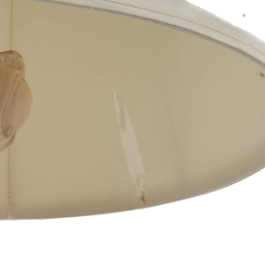 Royal Rodolstradt Two Handled Gilt Floral Lamp with Shade-3
