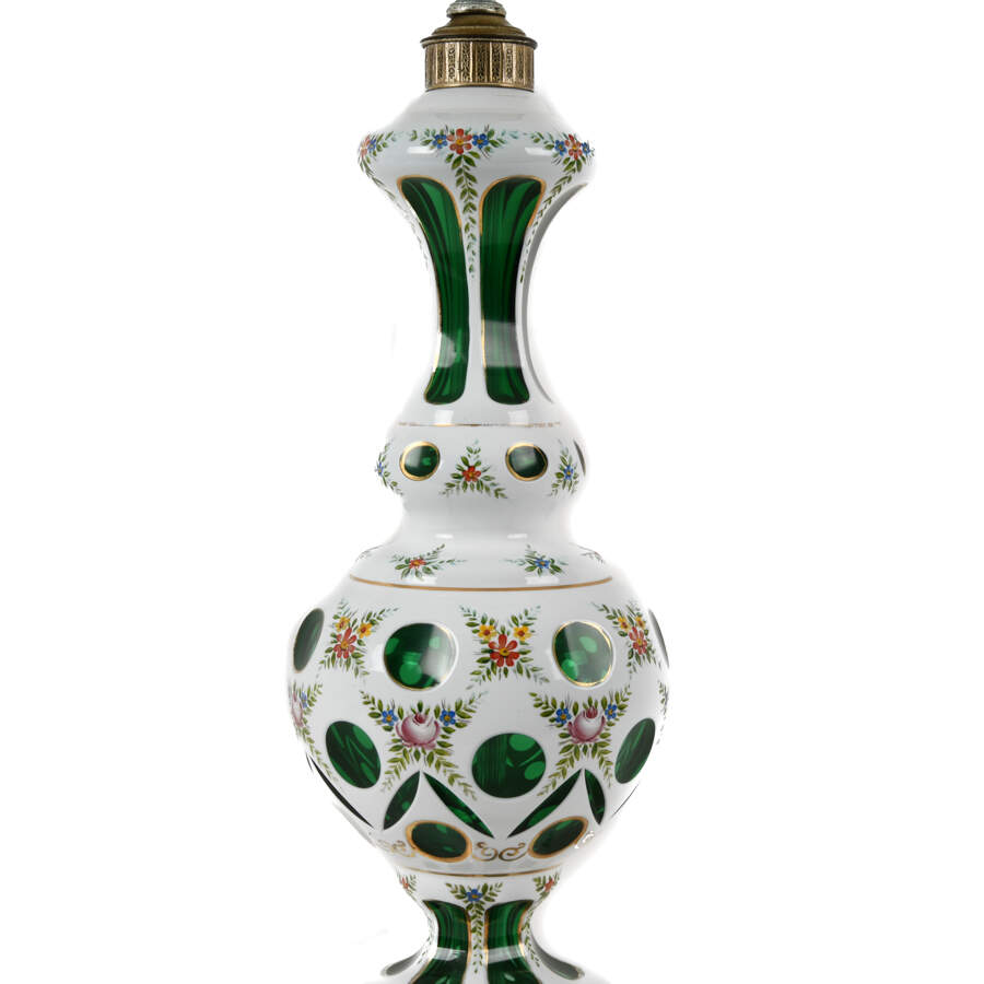 Matched Pair of Bohemian Cut-to-Clear Table Lamps-3
