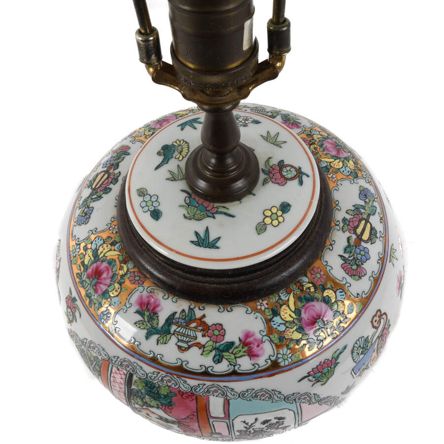 Chinese Rose Verte Table Lamp-6