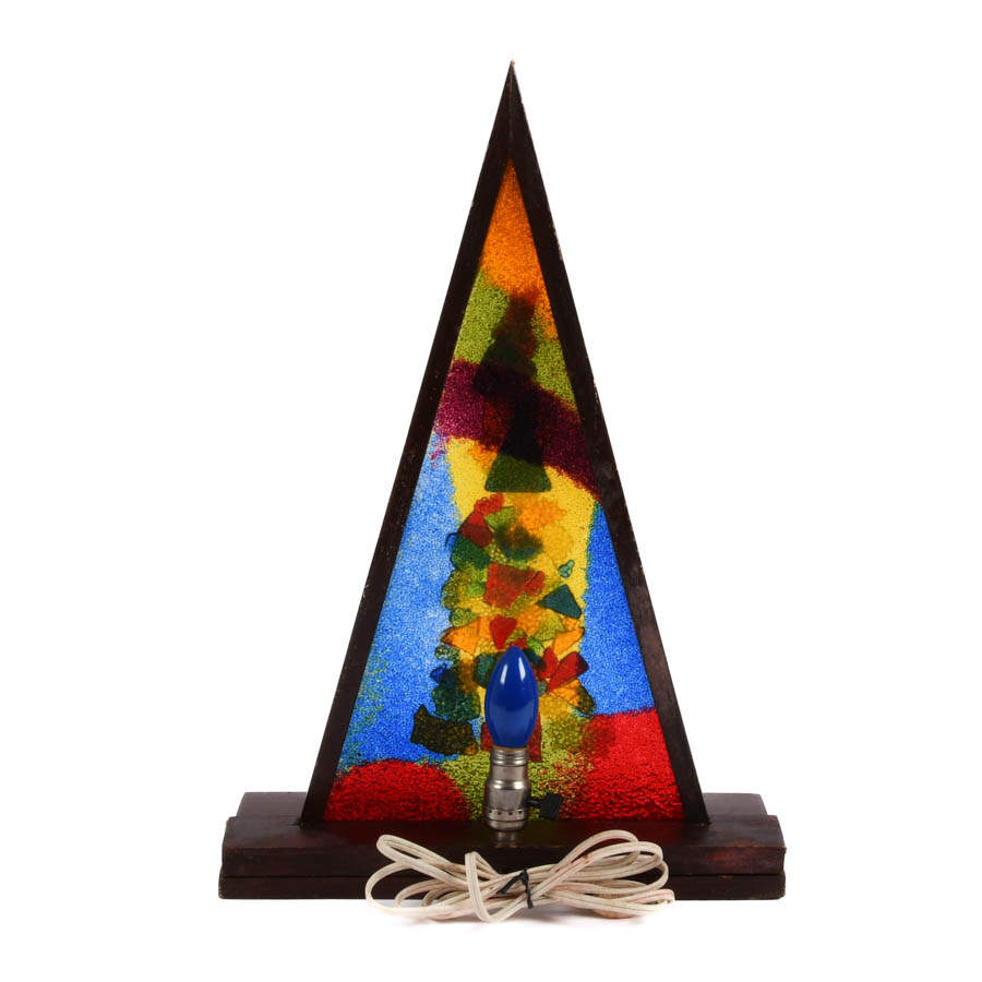 Mid-Century Modern 1964 W. Kay Company Lucite Christmas Tree Lamp-5