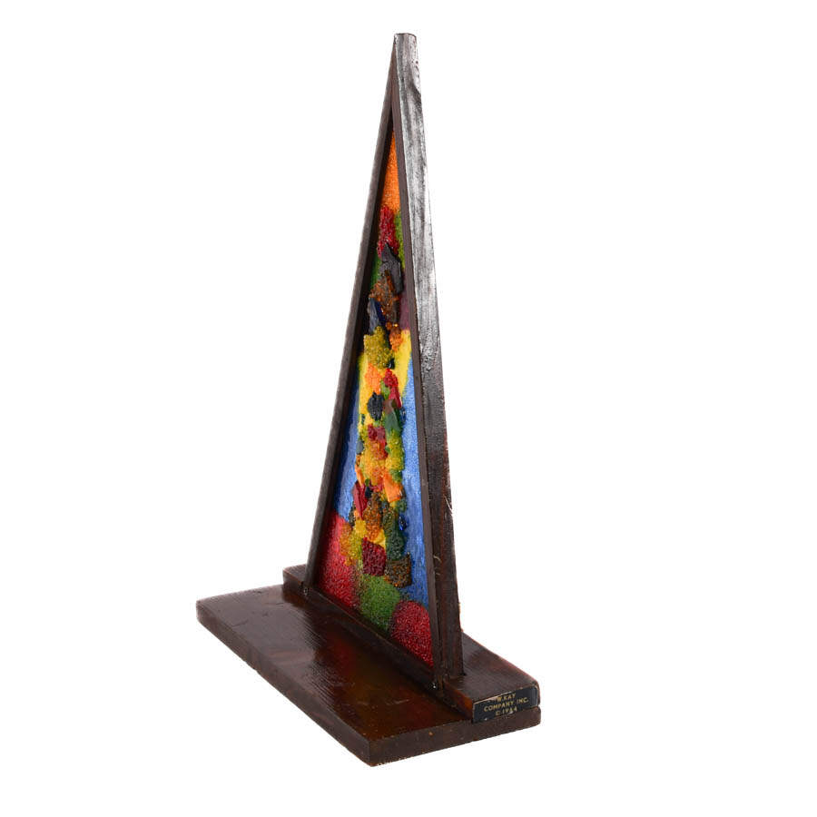 Mid-Century Modern 1964 W. Kay Company Lucite Christmas Tree Lamp-4