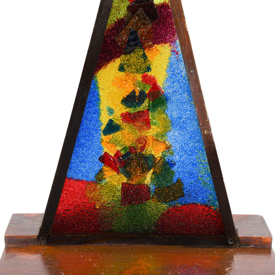 Mid-Century Modern 1964 W. Kay Company Lucite Christmas Tree Lamp-3
