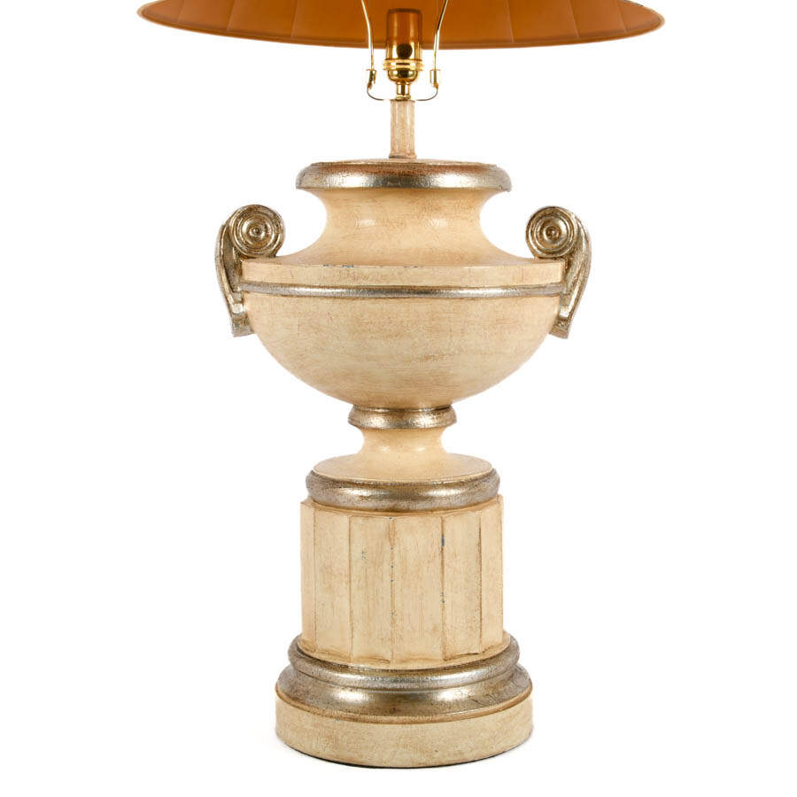 Hollywood Regency-Style Urn Column Table Lamp-2