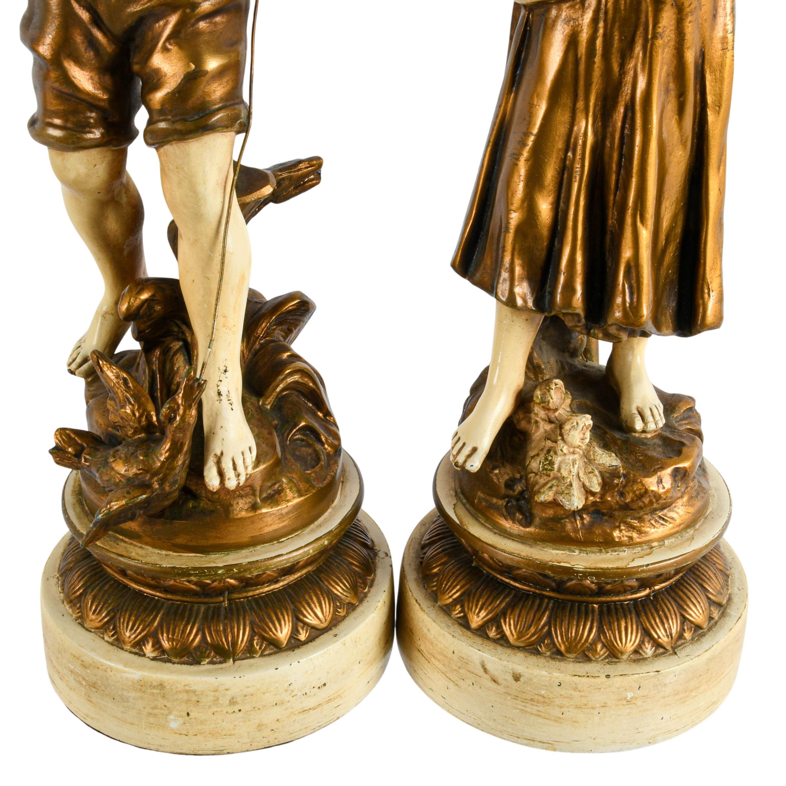 Pair of Louis & François Moreau Figural Table Lamps-4