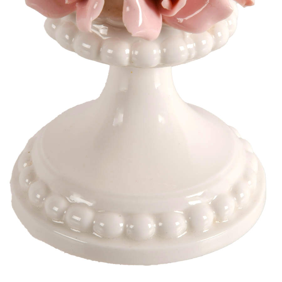Mid-Century Ombré Rose Coquette Table Lamp-2
