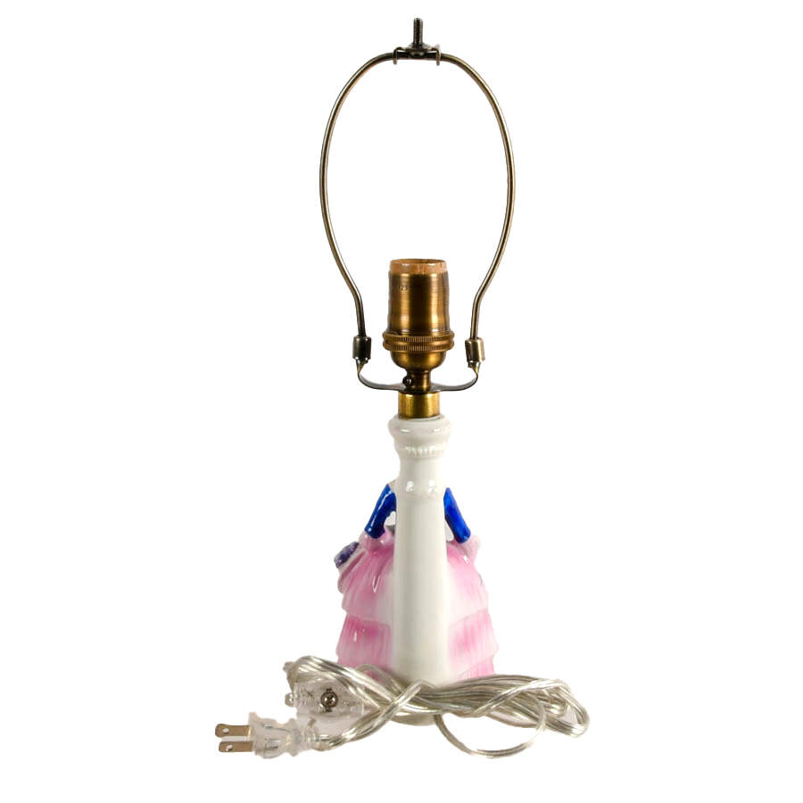 Antique German Figural Boudoir Lamp-4