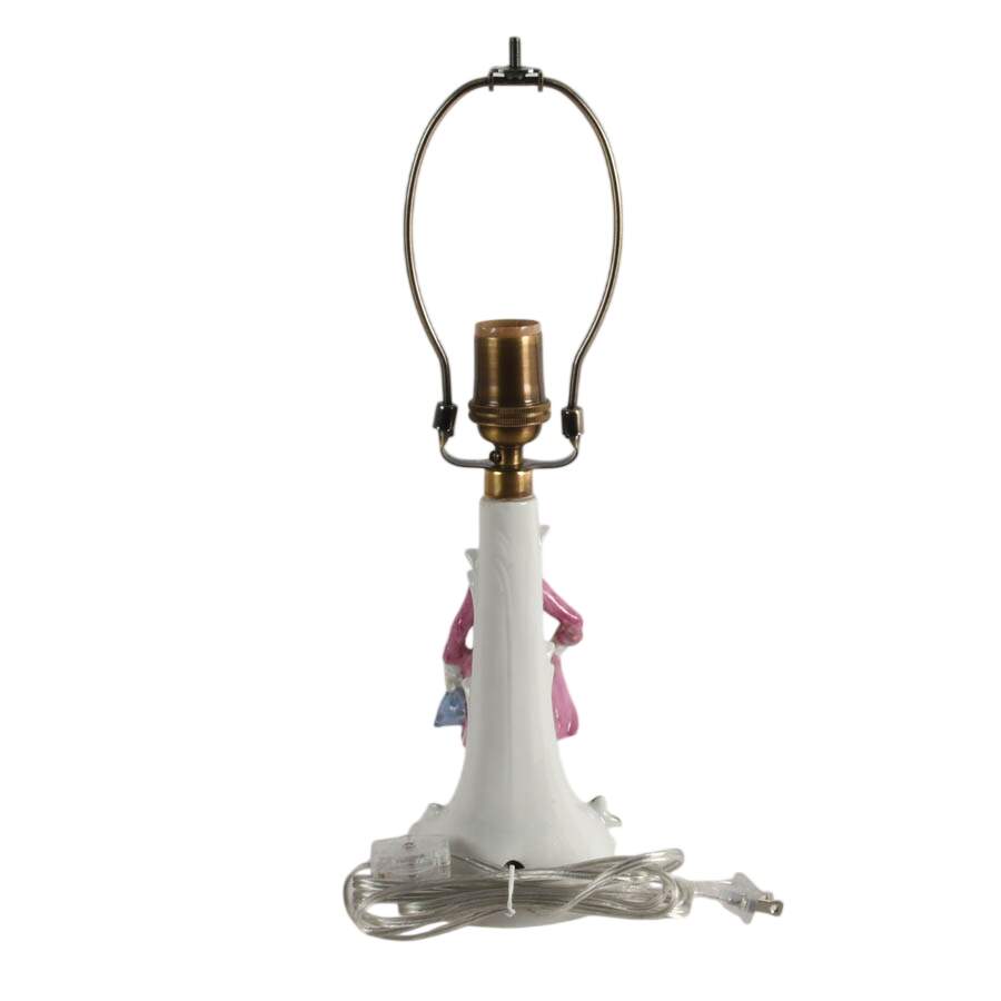 Hand-Painted Colonial-Style Gentleman Porcelain Figural Table Lamp-4