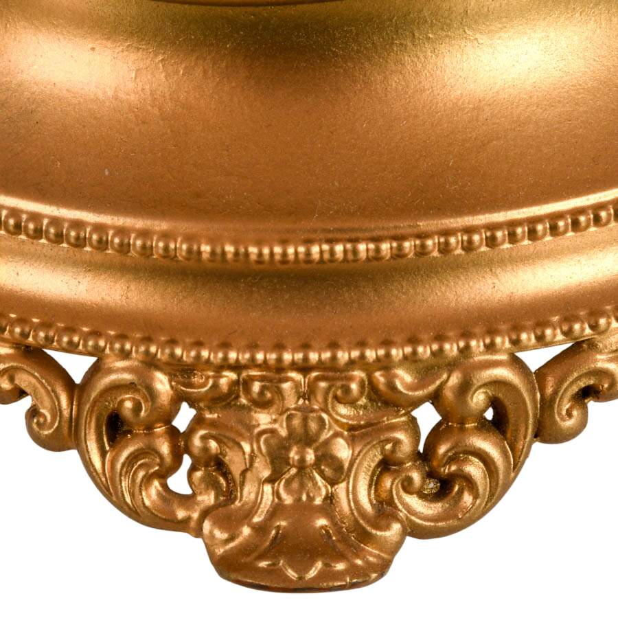 Ruffled Cranberry to White Cased Glass Gilt Handled Bride's Basket-4