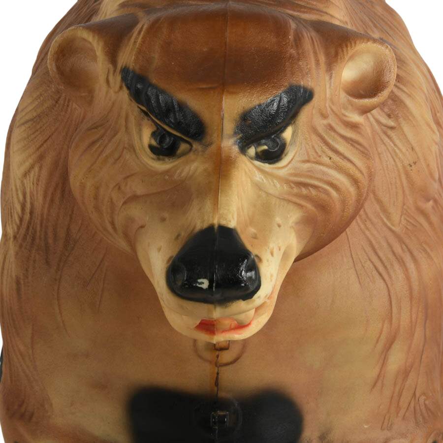Vintage 1960s Marx "Bop-A-Bear" Motorized Rolling Target Toy-2
