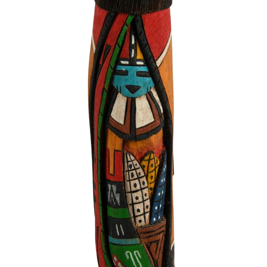 Hand-Carved Signed "Long Hair Maiden" Wooden Kachina Doll-6