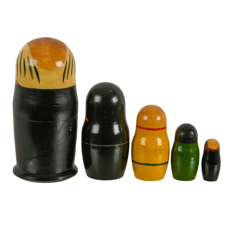 Hand-Painted Russian Political Leaders Matryoshka Wooden Doll Set-7