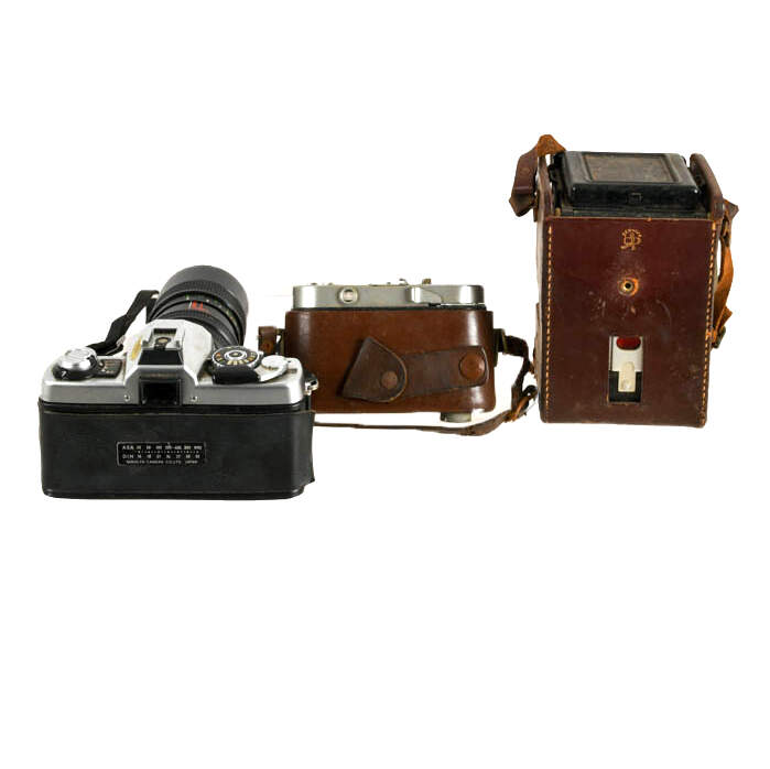 Antique Collection of Three Cameras-9